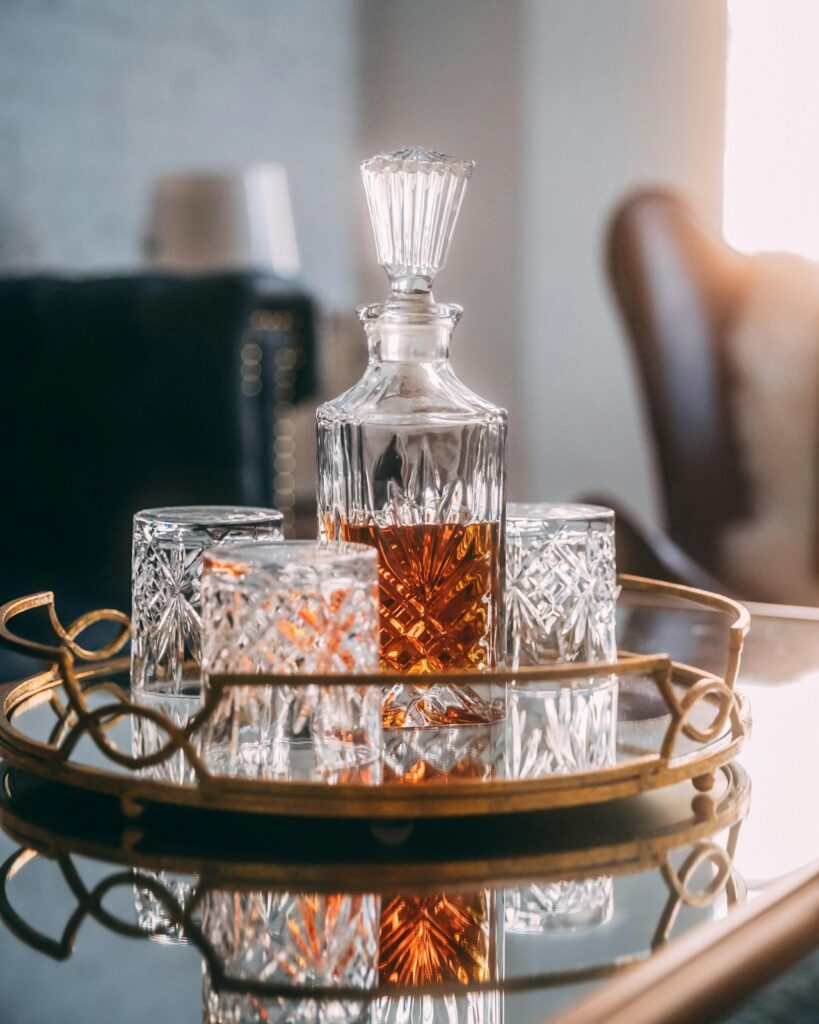 Vintage Crystal Decanter Set